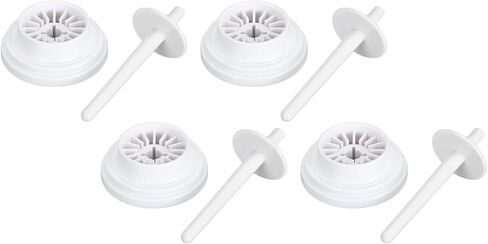 WALFRONT 4Pcs Spool Pin Cap Set, Plastic Spool Pin Caps for Sewing Machine, Secure Thread Management, Smooth Operation for Quilting and Crafts in Saudi Arabia