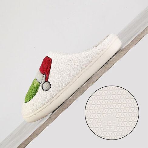 Christmas Slippers For Women Men Indoor Soft Warm Cotton Bedroom Reindeer Slippers House Memory Foam Slippers Cozy Fluffy Fall Winter Home Slippers in Saudi Arabia