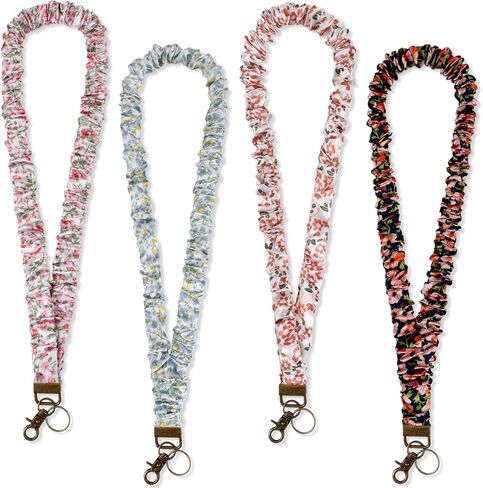 اسهم Scrunchie Lanyard للمعلمين لشارات الهوية ومفاتيح اسهم قابلة للتمدد للمعلمين مع مشبك قابل للسحب in Kuwait