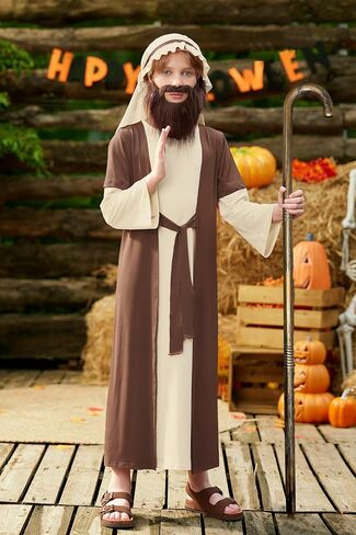 BesserBay Boys 3 Pcs Classic Joseph Outfit With Shepherd Staff 4-14 Years in Saudi Arabia