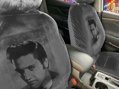 CarsCover تصميم طباعة مخصص سيارة SUV شاحنة أغطية مقاعد خلفية منخفضة (الفيس بريسلي) in Kuwait