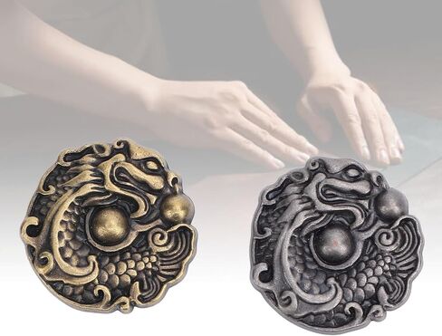 2 Set Dragon Pattern Metal Buttons, Zinc Alloy Vintage Clothing Buttons Decoration, 24MM for Leather Crafts for Repairs Decorations for Bracelets Hats Belts Shoes in Saudi Arabia