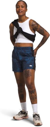 THE NORTH FACE Women's Wander Performance Short, Smoked Pearl, Medium Short in Kuwait
