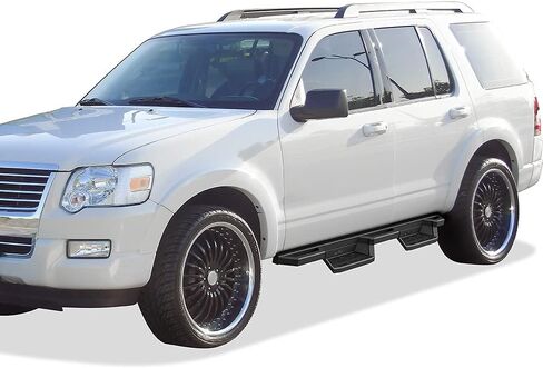 APS Stainless Steel 6.5in Side Bars Pocket Steps Square Tube Rocker Guards Compatible with Ford Explorer 4-Door 06-10 in Saudi Arabia