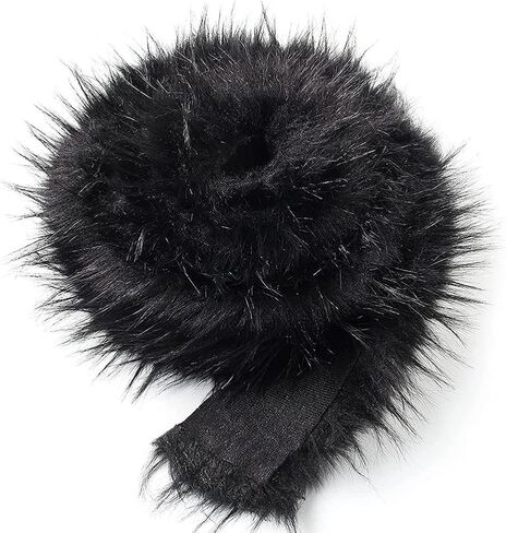 Faux Fur Ribbon Trim Fabric Roll Ribbon Soft and Fluffy DIY Craft Costume Seat Cushion Pad Decoration in Saudi Arabia