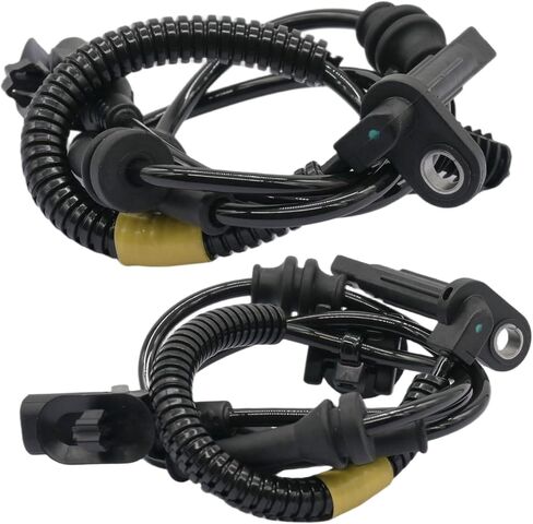 2Pcs Front Left and Right Abs Wheel Speed Sensor Compatible with Jeep Cherokee 68141887Ab Als2805 W/Standard Suspension 14 15 16 17 18 19 20 21 22 23 in Saudi Arabia