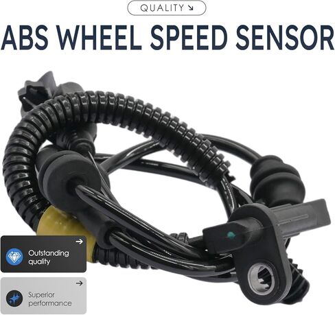 2Pcs Front Left and Right Abs Wheel Speed Sensor Compatible with Jeep Cherokee 68141887Ab Als2805 W/Standard Suspension 14 15 16 17 18 19 20 21 22 23 in Saudi Arabia