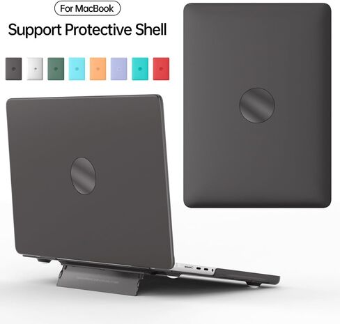 حافظة IVY ذات هيكل صلب لجهاز MacBook Air 13 الإصدار القديم (A1369 / A1466) مع حامل قابل للطي - أخضر فاتح in Saudi Arabia