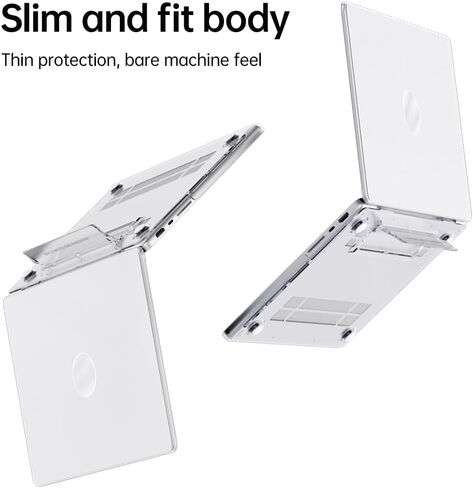 حافظة IVY ذات هيكل صلب لجهاز MacBook Air 13 الإصدار القديم (A1369 / A1466) مع حامل قابل للطي - أخضر فاتح in Saudi Arabia