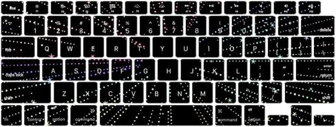IVY Case for MacBook Pro 13 inch with Thunderbolt M1 M2 2016-2022 Models A2338 A2289 A2251 A2159 A1706 A1708 A1989 Laptop Hard Shell Cases [Flash Black Clear][Keyboard Cover] - LT11 in Saudi Arabia