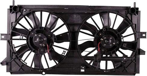 Compatible/Replacement Radiator And Condenser Fan Assembly With Two Fans Side By Side With Standard Duty Cooling For Chevrolet Impala 2000-2003(GM3115122) in Saudi Arabia