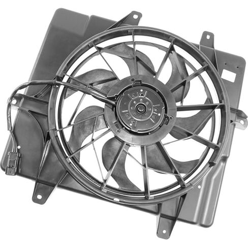 مجموعة مروحة المبرد والمكثف المزدوج لكرايسلر PT كروزر 2001 2002 2003 2004 2005 استبدال 5017407AB 1 قطعة in Kuwait