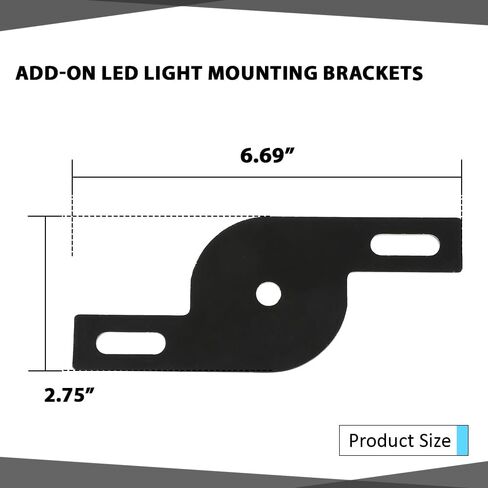 CHEDA Add-On Dual Pod LED Light Mounting Brackets Fit for A-Pillar Truck SUV ATV UTV Hood Hinge in Saudi Arabia