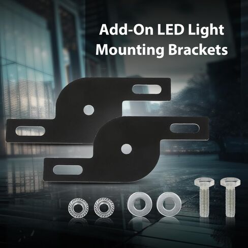 CHEDA Add-On Dual Pod LED Light Mounting Brackets Fit for A-Pillar Truck SUV ATV UTV Hood Hinge in Saudi Arabia