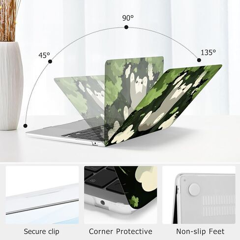 MOSISO Compatible with MacBook Air 13 inch Case 2025 2024 2023 2022 M4 A3240 M3 A3113 M2 A2681, Plastic Hard Shell&Keyboard Cover&Screen Protector for MacBook Air 13.6 inch Case, Lazy Cat in Saudi Arabia