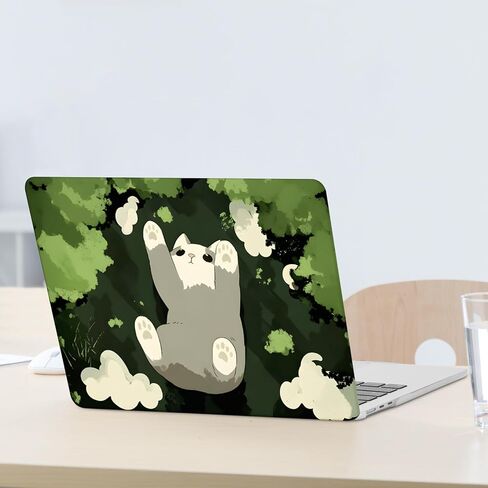 MOSISO Compatible with MacBook Air 13 inch Case 2025 2024 2023 2022 M4 A3240 M3 A3113 M2 A2681, Plastic Hard Shell&Keyboard Cover&Screen Protector for MacBook Air 13.6 inch Case, Lazy Cat in Saudi Arabia