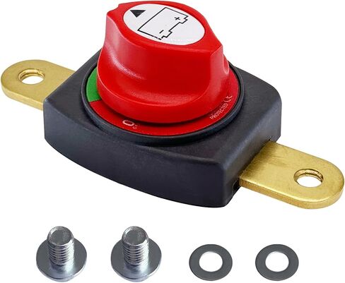 Ampper Top Post Battery Disconnect Switch 12V - 48V, Marine Battery Switch Disconnect Power Cut Shut Off for Car, RV and Boat (Negative, On/Off) in Saudi Arabia