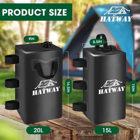 Canopy Weights,132 LBS Canopy Water Weight Bag Set of 4 Leg Weights for Pop Up Gazebo,Canopies,Tent-4 * 15L-Black in Saudi Arabia