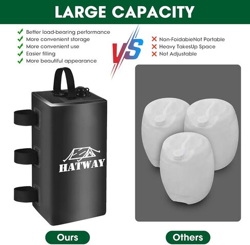 Canopy Weights,132 LBS Canopy Water Weight Bag Set of 4 Leg Weights for Pop Up Gazebo,Canopies,Tent-4 * 15L-Black in Saudi Arabia