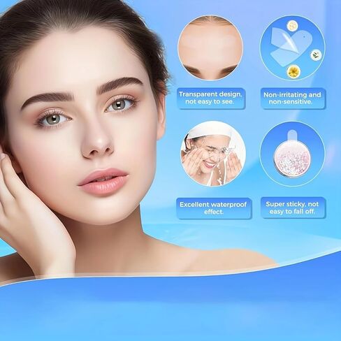 18pcs Invisible Face Lift Sticker Facial Tape Set Reusable and Unscented with 4 Adjustable Straps for Neck, Jawline and Double Chin Area in Saudi Arabia