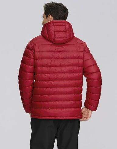 Puffer Jacket Men Hooded Mens Winter Jacket Packable Mens Lightweight Down Jacket Thermal Puffy Winter Coat Insulated in Saudi Arabia