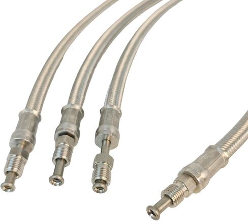 مجموعة خرطوم الأسطوانة الهيدروليكية Trim Ram متوافقة مع Mercruiser R MR Alpha One Gen II Two Outdrive Starboard 32-864960، Port 32-864959 Larboard، 32-99904Q موصل أنبوب الطاقة للضغط السفلي in Kuwait