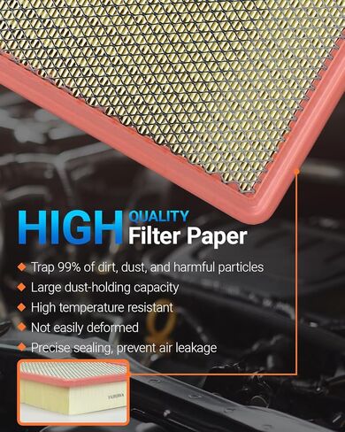 Engine & Cabin Air Filter Kit with Activated Carbon, Fit for 2019-2026 Silverado 1500 Sierra 1500, 2021-2026 Tahoe Suburban Yukon Escalade, Replace 13508023 CF11966 A3244C 84121219 in Saudi Arabia