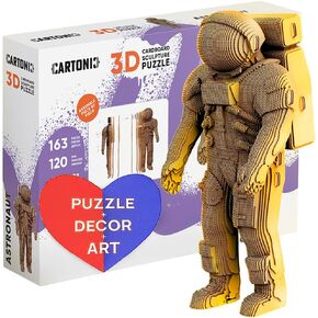 3D Puzzle Model Kit – Unique Gift for Teens, Adults, Kids, Women, Men - Brain Teaser Turns Into Charming Home Decor (Astronaut) - 163 Pieces in Saudi Arabia