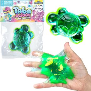 ORB Tabalicious Holographic TABA Squishy Turtle Toy - Cute Sticky Turtle TABA Animal Squishies with Holographic Surface - Fun Squishy Stress Ball Toys - Kawaii Sensory Fidget Toys for Kids and Adults in Kuwait