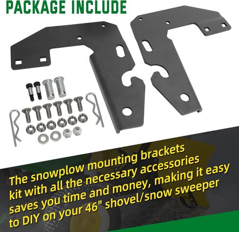 AUTOVIC Snowplow تصاعد الأقواس الأمامية لأطقم جون ديري 46 "مجرفة/كاسحة الثلج تصاعد قوس استبدال ل GXH24760 GXH24761 1 زوج in Kuwait