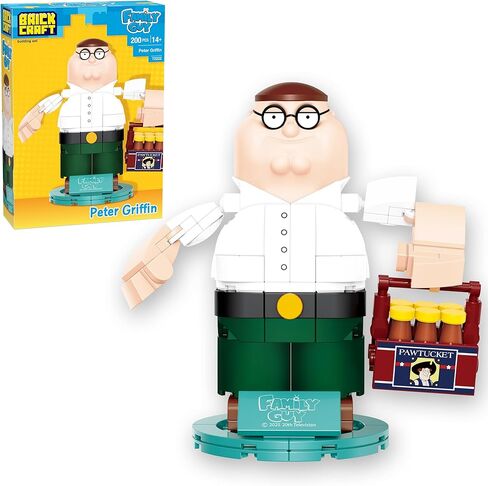 مجموعة بناء Brickcraft Family Guy Stewie on Trike، مجموعة بناء مكونة من 429 قطعة، شخصية قابلة للتجميع وعرض تلفزيوني هدية تذكارية للمعجبين والأطفال والكبار الذين تزيد أعمارهم عن 8 سنوات للعرض على رف المكتب أو الغرفة in Saudi Arabia