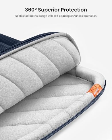 tomtoc 360 Protective Laptop Shoulder Bag for 13-inch MacBook Air M2/A2681 M1/A2337 2022-2018, 13-inch MacBook Pro M2/A2686 M1/A2337 2022-2016, Water-Resistant Laptop Accessory Carrying Case Sleeve in Kuwait