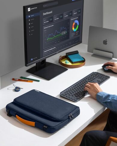 tomtoc 360 Protective Laptop Shoulder Bag for 13-inch MacBook Air M2/A2681 M1/A2337 2022-2018, 13-inch MacBook Pro M2/A2686 M1/A2337 2022-2016, Water-Resistant Laptop Accessory Carrying Case Sleeve in Kuwait