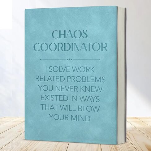 Funny Chaos Coordinator Notebook Journal Humor Office Gift for Coworker Boss Manager-Blue in Saudi Arabia