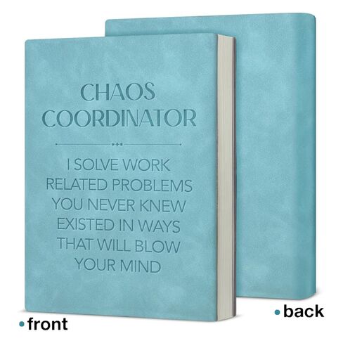 Funny Chaos Coordinator Notebook Journal Humor Office Gift for Coworker Boss Manager-Blue in Saudi Arabia