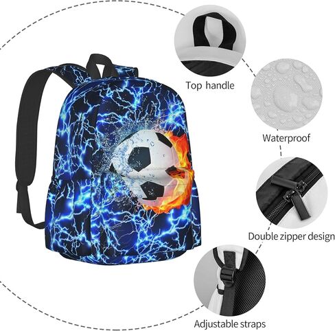 Alien Sky Green Lightweight Travel Backpack With Zipped Front Pocket Printed Laptop Bag Fashion Casual Daypack For Work, Hiking, Camping Unisex in Saudi Arabia