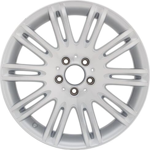 New Wheel 18x8.5 inch Rim For 2007-2009 Mercedes-Benz E350 Machined Face with Painted Silver Spoke Inset and Painted Silver Pockets 5 x 112 mm20 Spoke in Saudi Arabia