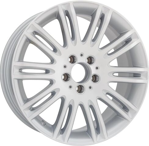 New Wheel 18x8.5 inch Rim For 2007-2009 Mercedes-Benz E350 Machined Face with Painted Silver Spoke Inset and Painted Silver Pockets 5 x 112 mm20 Spoke in Saudi Arabia
