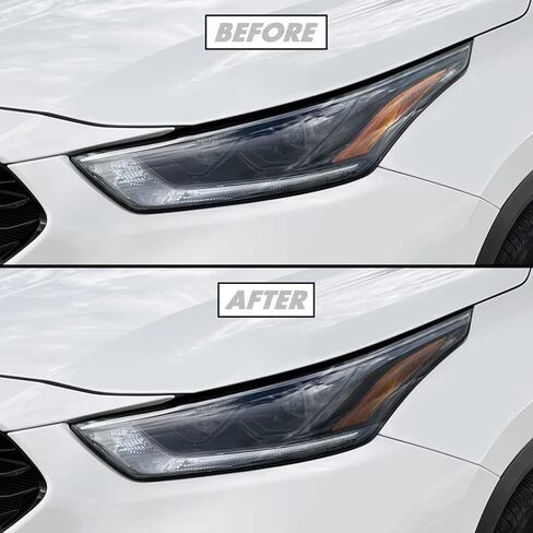 SlickMod PreCut Vinyl Smoke Tint for 2020-2022 Toyota Highlander Foglight (3. Foglight, Yellow) in Saudi Arabia