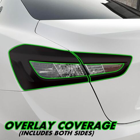 SlickMod PreCut Vinyl Smoke Tint for 2014-2020 Maserati Ghibli Tail Light (Dark Smoke, 2. Taillight Cutout) in Saudi Arabia