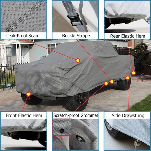 Car Cover fits 1994 1995 1996 1997 1998 Dodge Ram 1500 2500 3500 Club Cab 6.5ft Bed XTREMECOVERPRO Diamond Series Black Truck Cover in Saudi Arabia