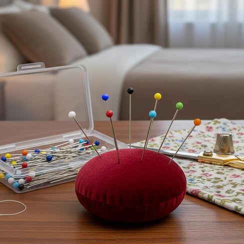250 PCS Sewing Pins for Fabric-Straight Pins,Multi-Color Ball Top Quilting Pin for Sewing DIY Craft Map,1.25 inch Length in Saudi Arabia
