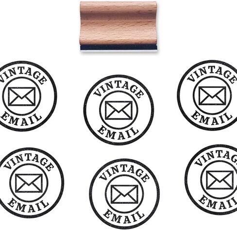 Vintage Email Rubber Stamp, 1-1/3 Medium Stamp for Scrapbooking Card Making Crafting in Saudi Arabia