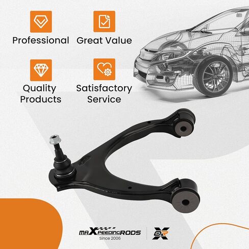 maXpeedingrods K623126 Front Right Upper Control Arm w/Ball Joint for Chevy Silverado 1500 GMC Sierra 1500 2014-2018 Suburban/Tahoe/Yukon (XL) Cadillac Escalade 2015-2020 in Saudi Arabia