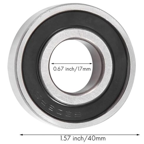 20PCS 6203-RS Ball Bearing Kit - Bearing Steel and Double Rubber Sealed Miniature Deep Groove Ball Bearing Kit Set (17X40X1 in Saudi Arabia