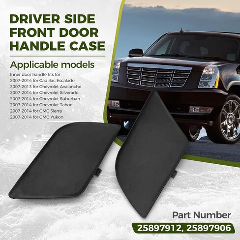 25897912 Passenger Side Interior Handle Bezel Cover Fits for Chevrolet Suburban 1500 2500 Inside LTZ Hybrid Model 2007-2014, Replacement for Part GM1359102 in Saudi Arabia