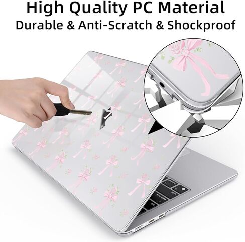 for MacBook Air 13 Inch Case 2021-2018 Release A2337 M1/A2179/A1932 Cute Polka Dot Aesthetic Design Crystal Clear Hard Shell Case Laptop Protective Cover for MacBook Air 13.3" in Saudi Arabia