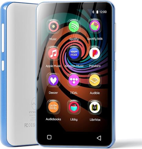 160GB MP3 Player with Bluetooth and WiFi, innioasis Music Player with Spotify,4" Touch Screen Android MP4 MP3 Player for Kids with Libby,Audible,Spotify Kids(Pink) in Kuwait