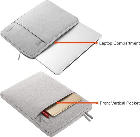 حافظة MOSISO متوافقة مع جهاز MacBook Air 15 بوصة إصدار 2023، شريحة A2941 M2، غطاء بلاستيكي صلب وحقيبة رأسية وغطاء لوحة مفاتيح وواقي شاشة وحقيبة تخزين، شفاف كريستالي ورمادي in Kuwait