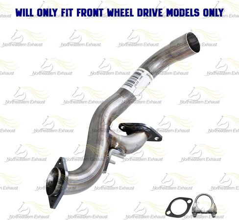 Exhaust Front Pipe Compatible for 2011-2019 Dodge Journey 3.6L | Free Gasket and Clamp Included | Stainless Steel | Northeastern Exhaust | Direct-Fit Replacement in Saudi Arabia